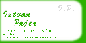 istvan pajer business card